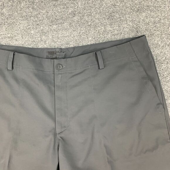 Nike Golf Short Mens 40 Grey Mid Rise Standard Dri Fit Lightweight Moisture Wick - Picture 3 of 12